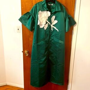 Midi green dress. Size 16
